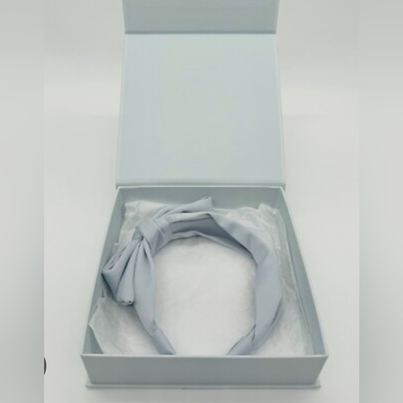 Kristin Ess Accessories - Kristin Ess Satin Headband- Vintage Blue BNIB